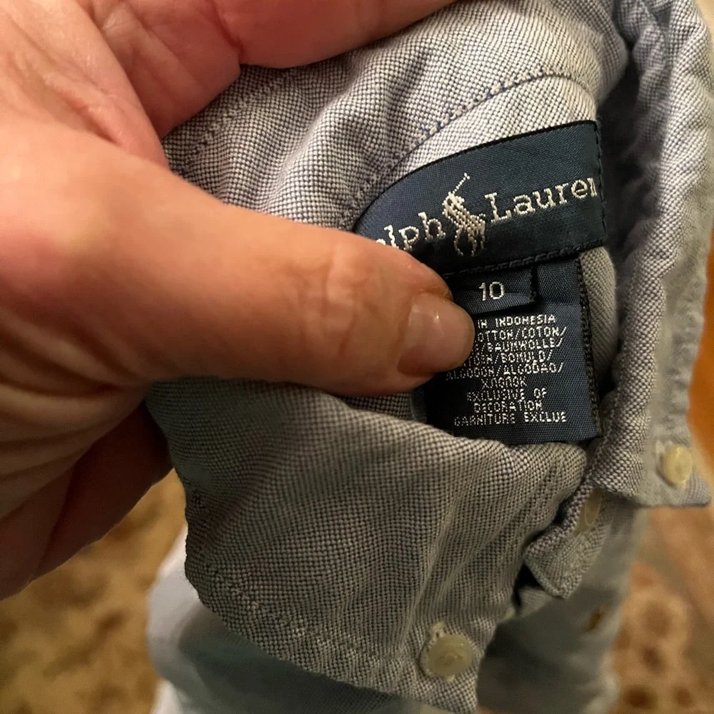 Ralph Lauren blue shirt